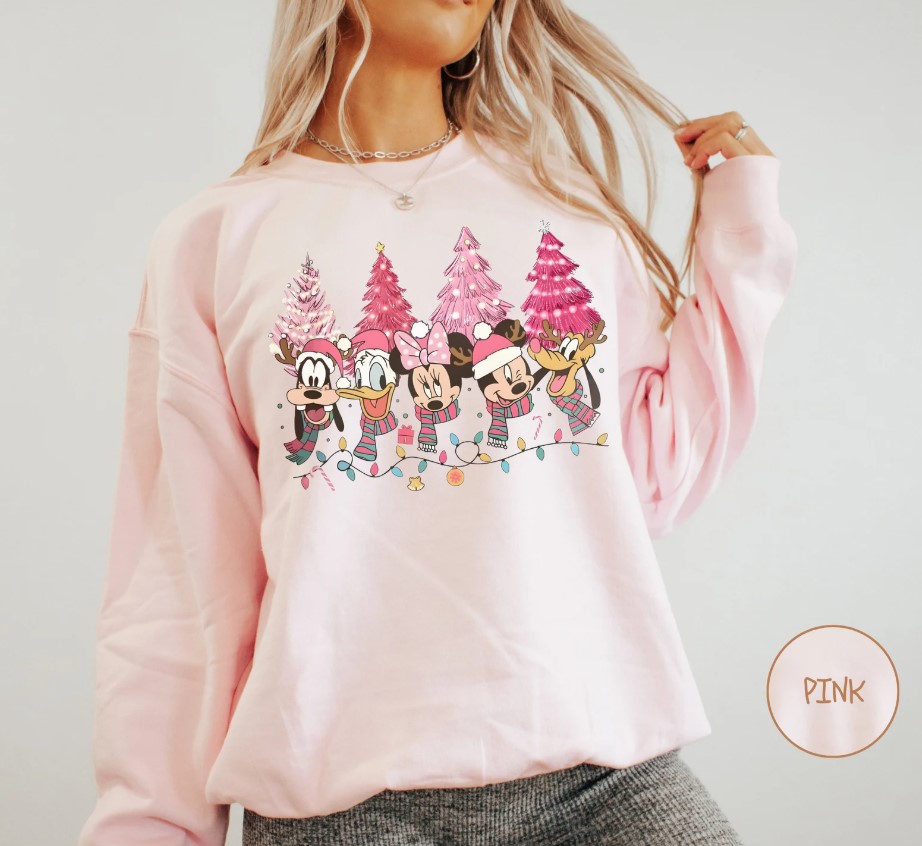 Disneyland Christmas Sweatshirt and Tshirt, Disneyland Shirt, Christmas Family Shirt, Mickey and Minnie Friends Christmas Shirt