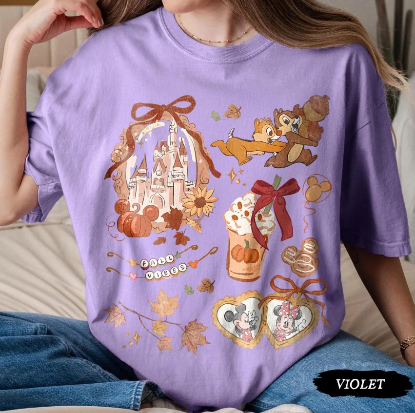 Comfort Color Coquette Bow Disney Castle Halloween T-shirt and Sweatshirt, Tis the Season Tee, Disney Fall Mickey Pumpkin Shirt, Disney Fall Vibes