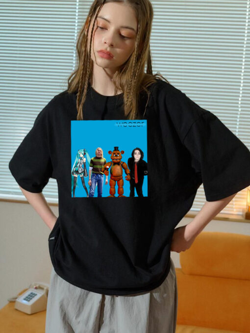 Funny Kurt Cobain Nirvana, Miku, Freddy, Gerard Meme Tshirt and Sweatshirt, Meme Shirt gift